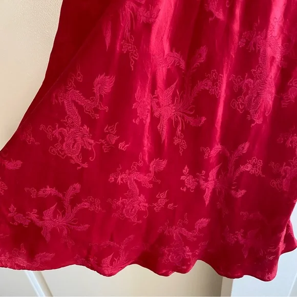 Realisation Par The Roxy silk mini dress in Red Dragon - Picture 6 of 14